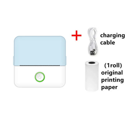 Mini HD Portable Label Thermal Printer Endurance Bluetooth Printer for Student Error Title Note Wrong Pocket Inkless Printing